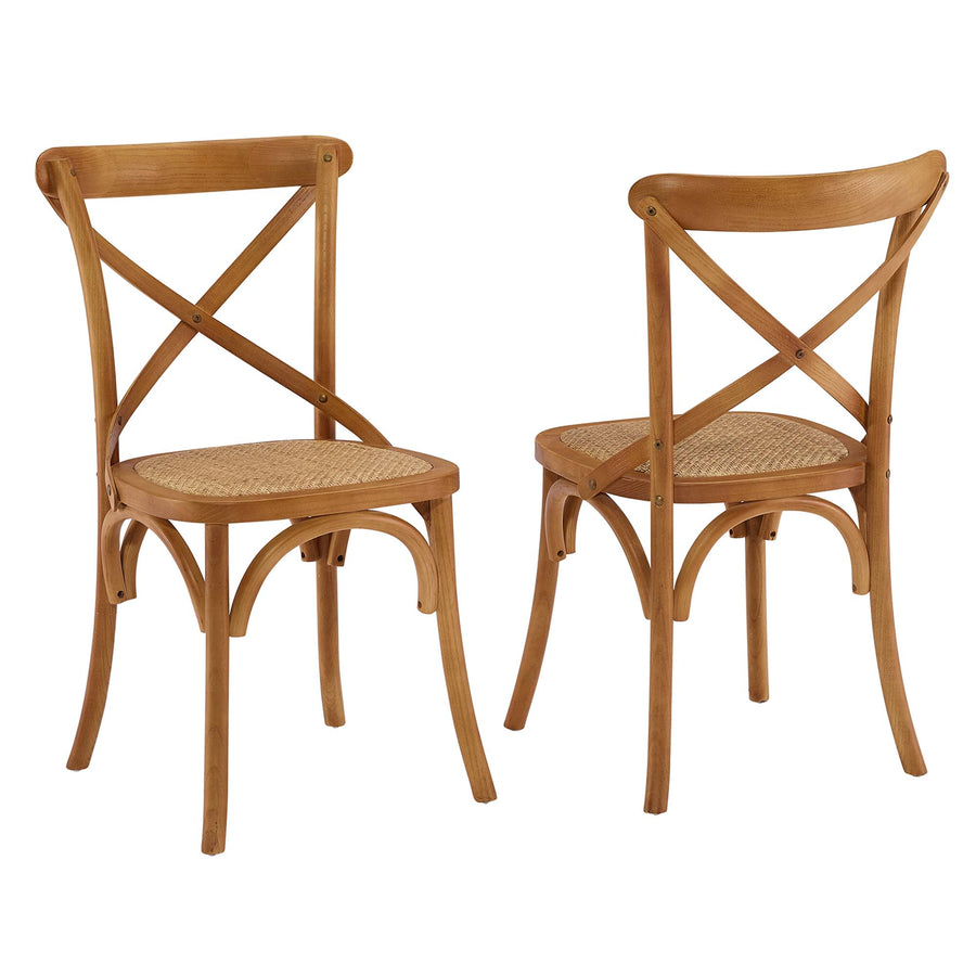 Juniper Dining Side Chair Set of 2 in Walnut