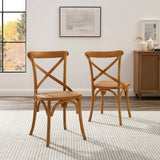 Juniper Dining Side Chair Set of 2 in Walnut