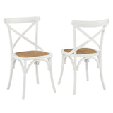 Juniper Dining Side Chair Set of 2 in White