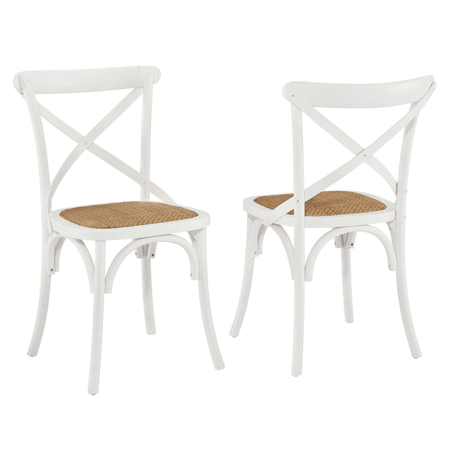 Juniper Dining Side Chair Set of 2 in White