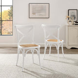 Juniper Dining Side Chair Set of 2 in White