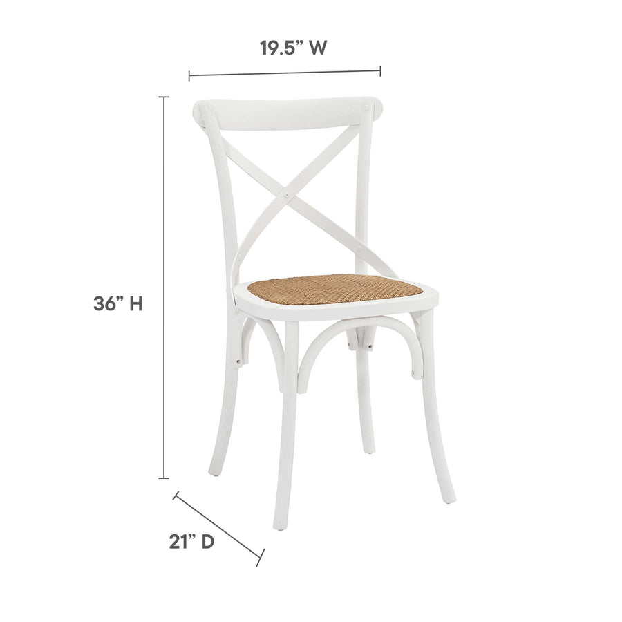 Juniper Dining Side Chair Set of 2 in White