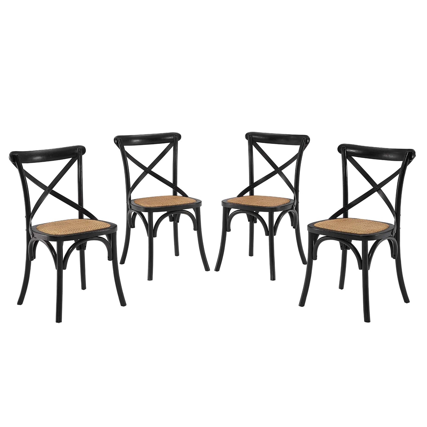 Gear Dining Side Chair Set of 4 by Furniture For America