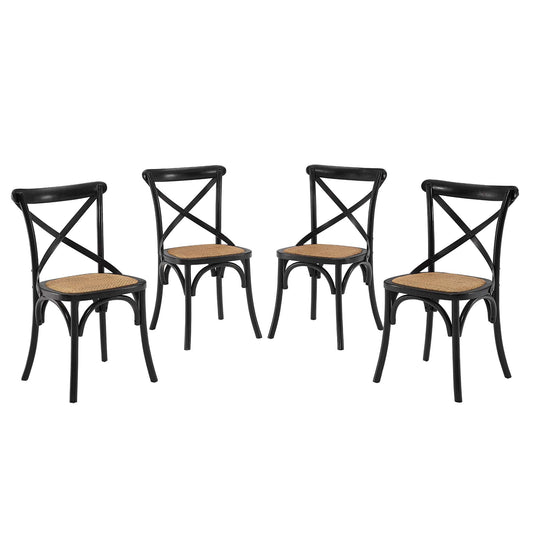 Gear Dining Side Chair Set of 4 by Furniture For America