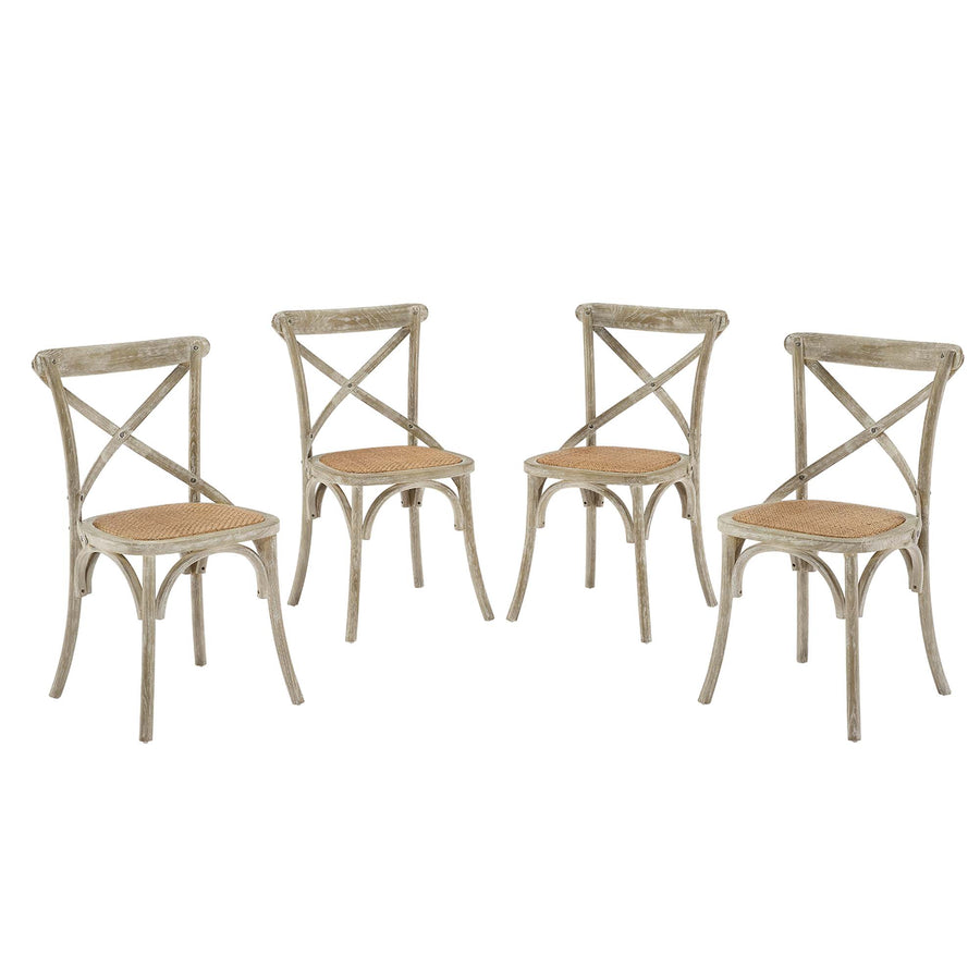 Juniper Dining Side Chair Set of 4 in Gray