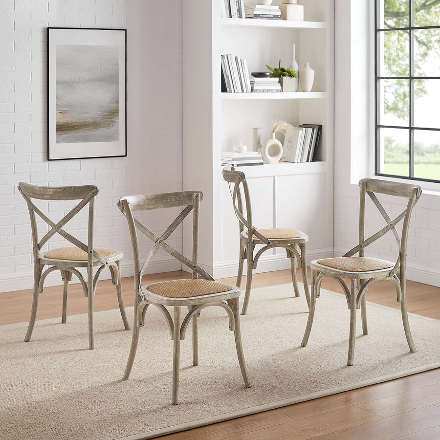 Juniper Dining Side Chair Set of 4 in Gray