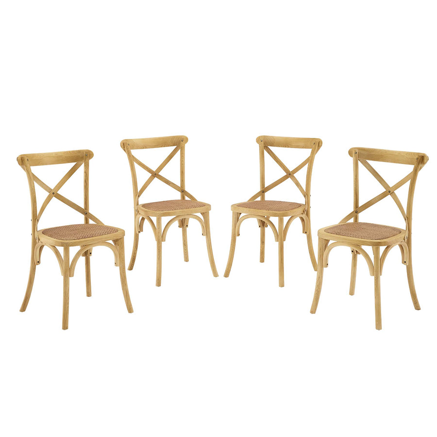 Juniper Dining Side Chair Set of 4 in Natural