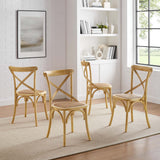 Juniper Dining Side Chair Set of 4 in Natural