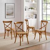 Juniper Dining Side Chair Set of 4 in Walnut