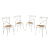 Juniper Dining Side Chair Set of 4 in White