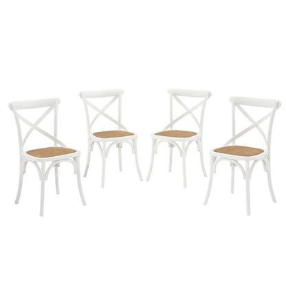 Gear Dining Side Chair Set of 4 by Furniture For America