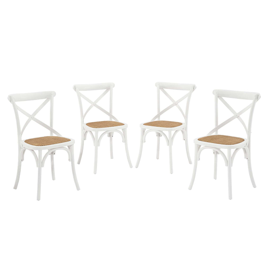 Juniper Dining Side Chair Set of 4 in White