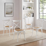 Juniper Dining Side Chair Set of 4 in White
