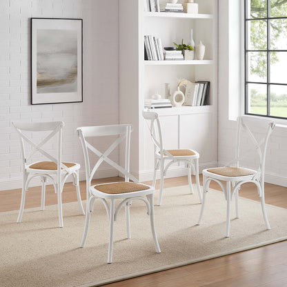 Gear Dining Side Chair Set of 4 by Furniture For America