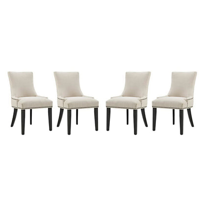 Marquis Fabric Dining Chair Set of 4 by Furniture For America