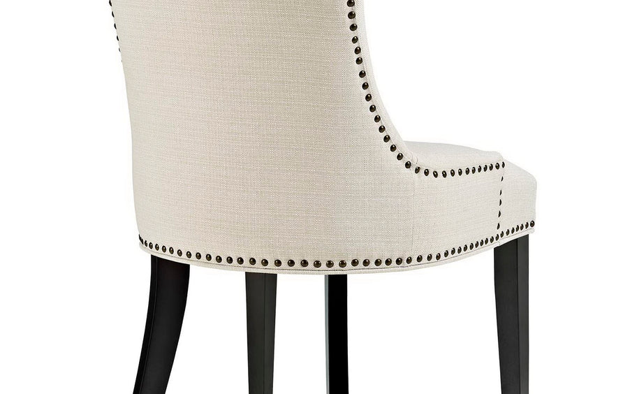 Marquis Fabric Dining Chair Set of 4 in Beige