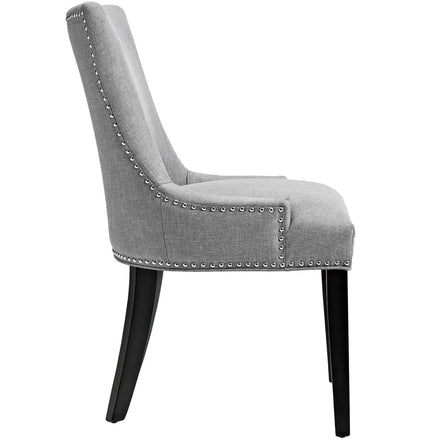 Marquis Fabric Dining Chair Set of 4 in Light Gray
