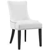 Vista Faux Leather Dining Chair Set of 2 in White