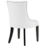 Vista Faux Leather Dining Chair Set of 2 in White