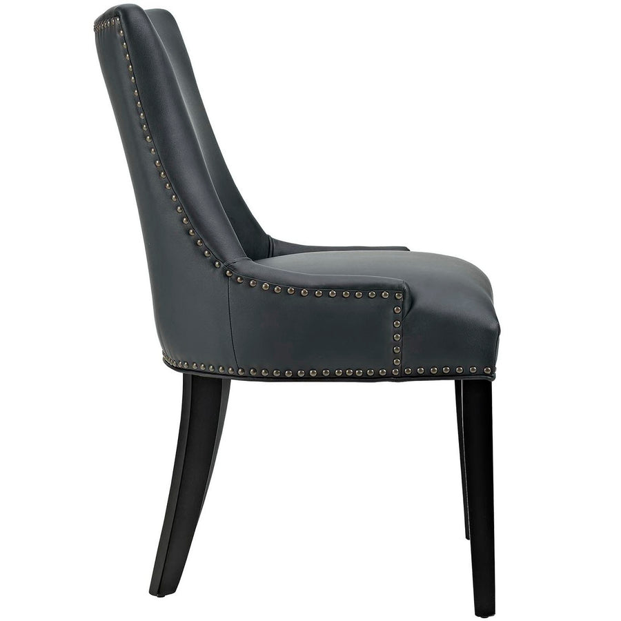 Vista Faux Leather Dining Chair Set of 4 in Black