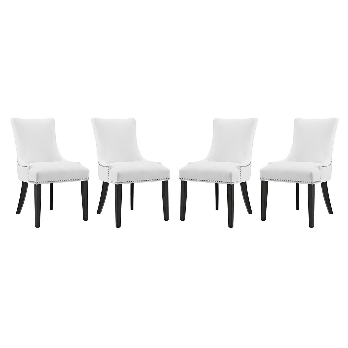 Marquis Faux Leather Dining Chair Set of 4 by Furniture For America