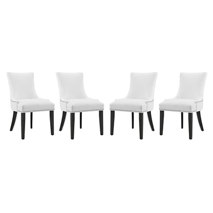 Marquis Faux Leather Dining Chair Set of 4 by Furniture For America
