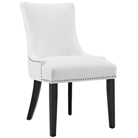 Marquis Faux Leather Dining Chair Set of 4 in White
