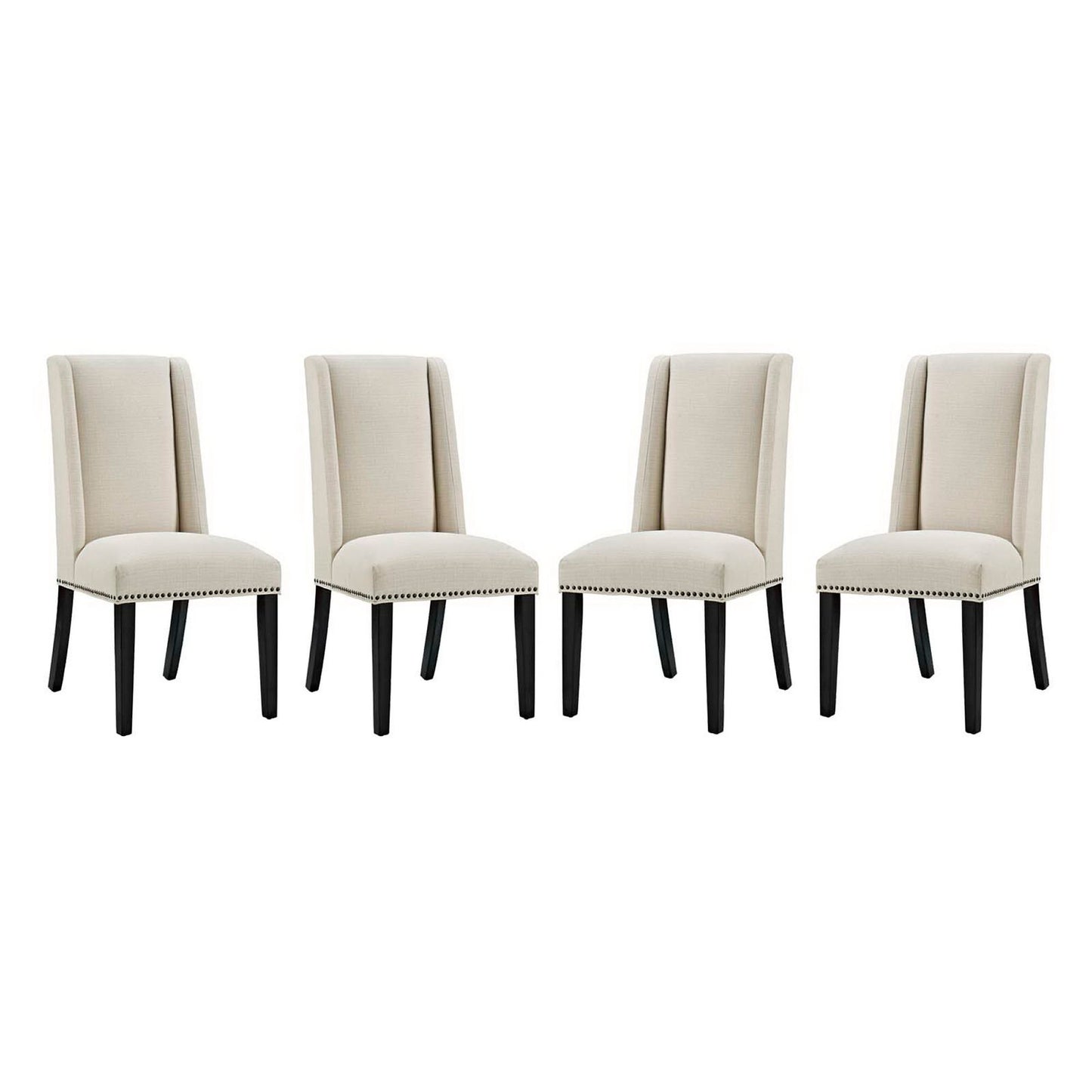 Baron Fabric Dining Chair Set of 4 by Furniture For America