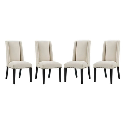Baron Fabric Dining Chair Set of 4 by Furniture For America