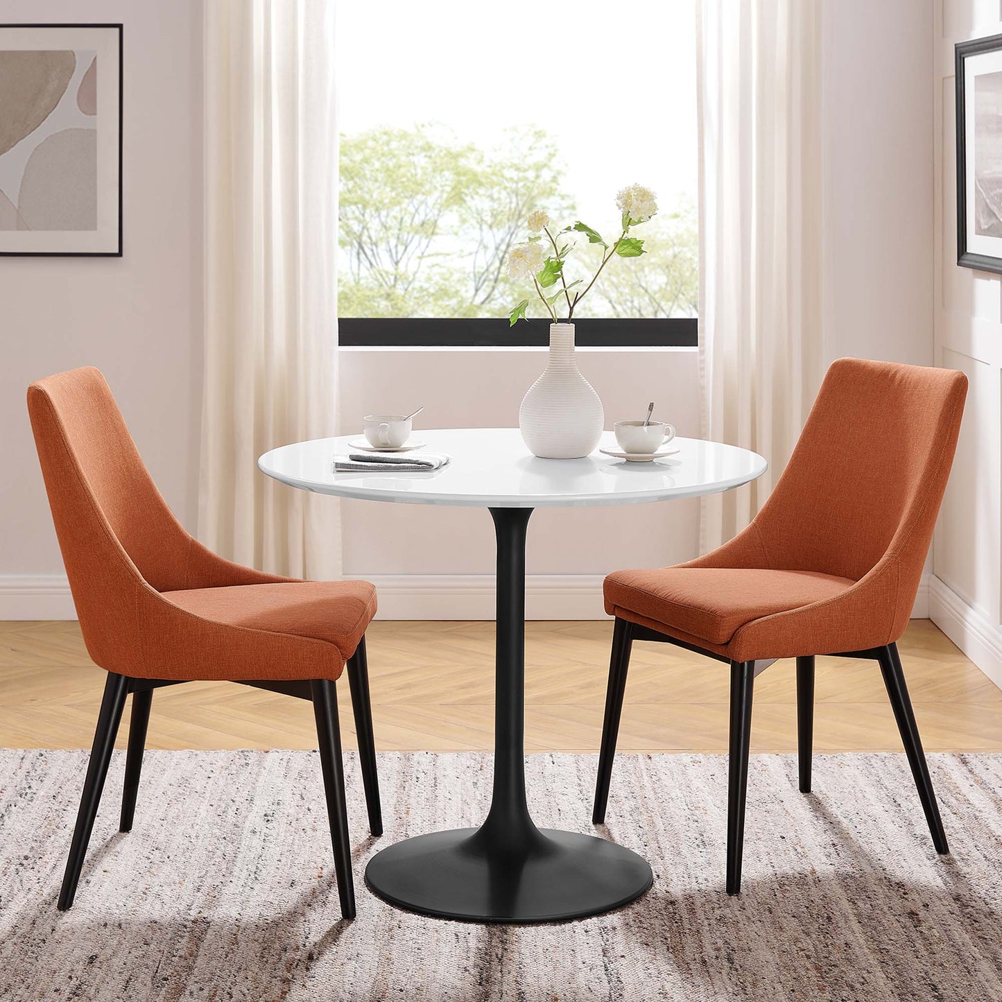 Lippa 36" Round Wood Dining Table by Furniture For America