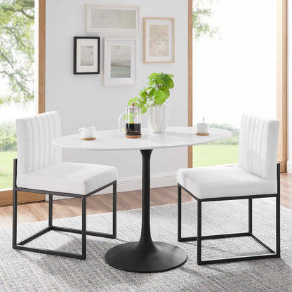 Lippa 48" Oval Wood Dining Table by Furniture For America