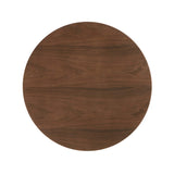 Lumen 36" Round Wood Dining Table in Black Walnut