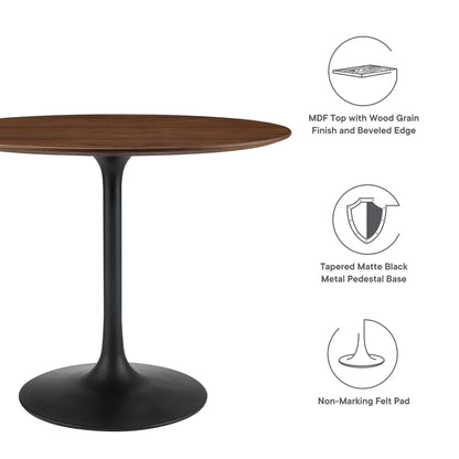 Lippa 36" Round Wood Dining Table by Furniture For America