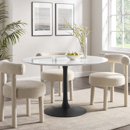 Lippa 48" Round Wood Dining Table by Furniture For America