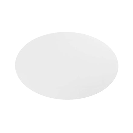 Lippa 42" Oval Wood Coffee Table in Black White