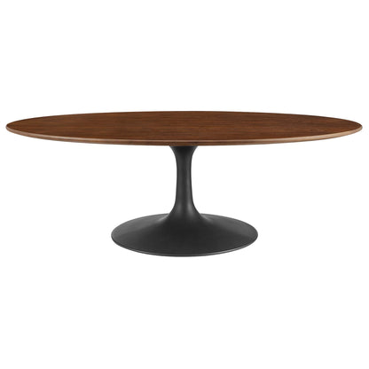 Lippa 48" Oval Wood Coffee Table by Furniture For America