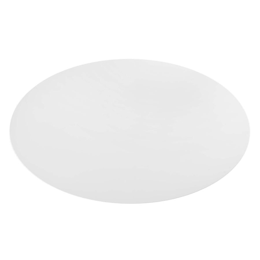 Lumen 78" Oval Wood Dining Table in Black White