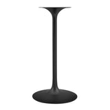 Lumen 28" Square Wood Bar Table in Black White