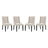 Ellison Fabric Dining Chair Set of 4 in Beige
