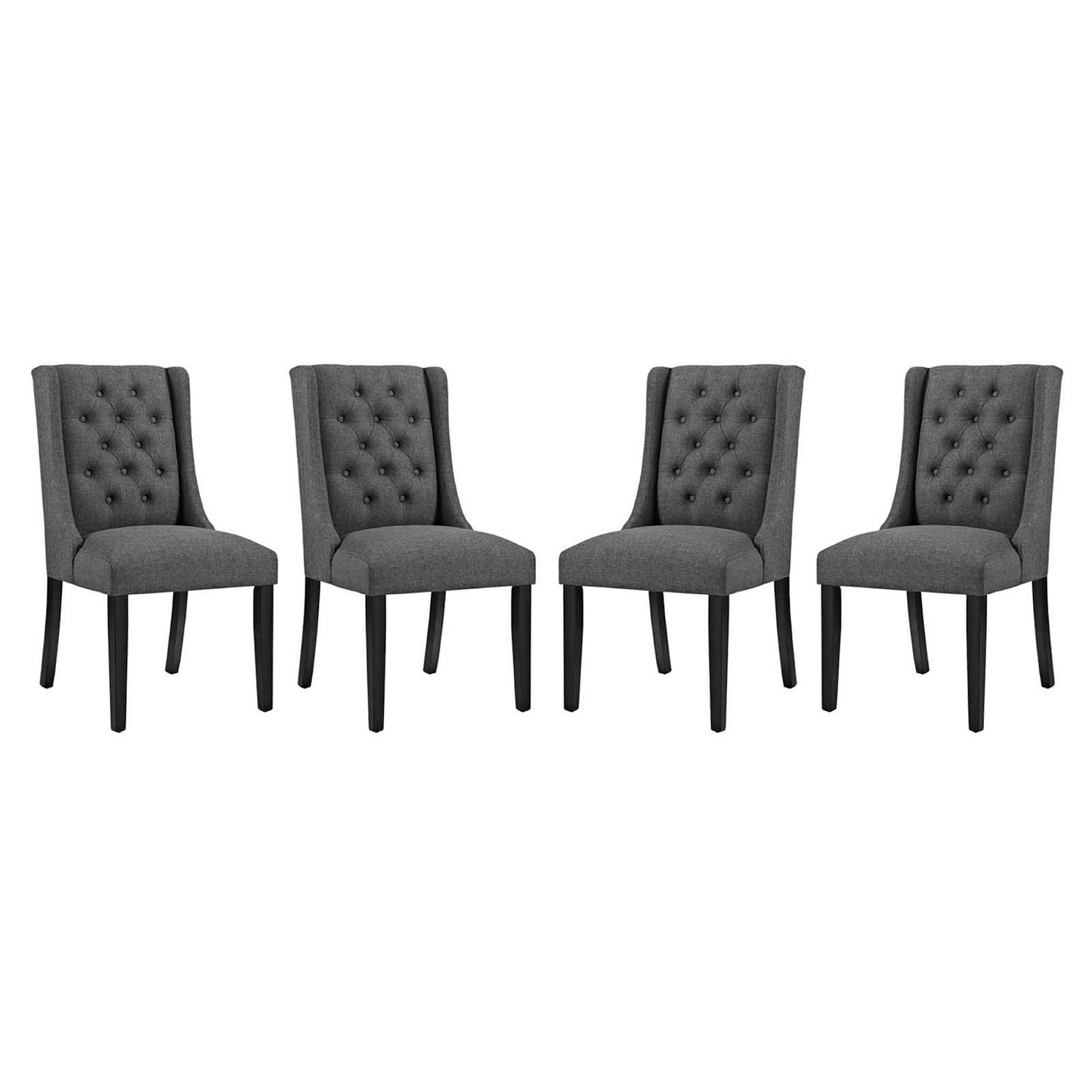 Baronet Fabric Dining Chair Set of 4 by Furniture For America
