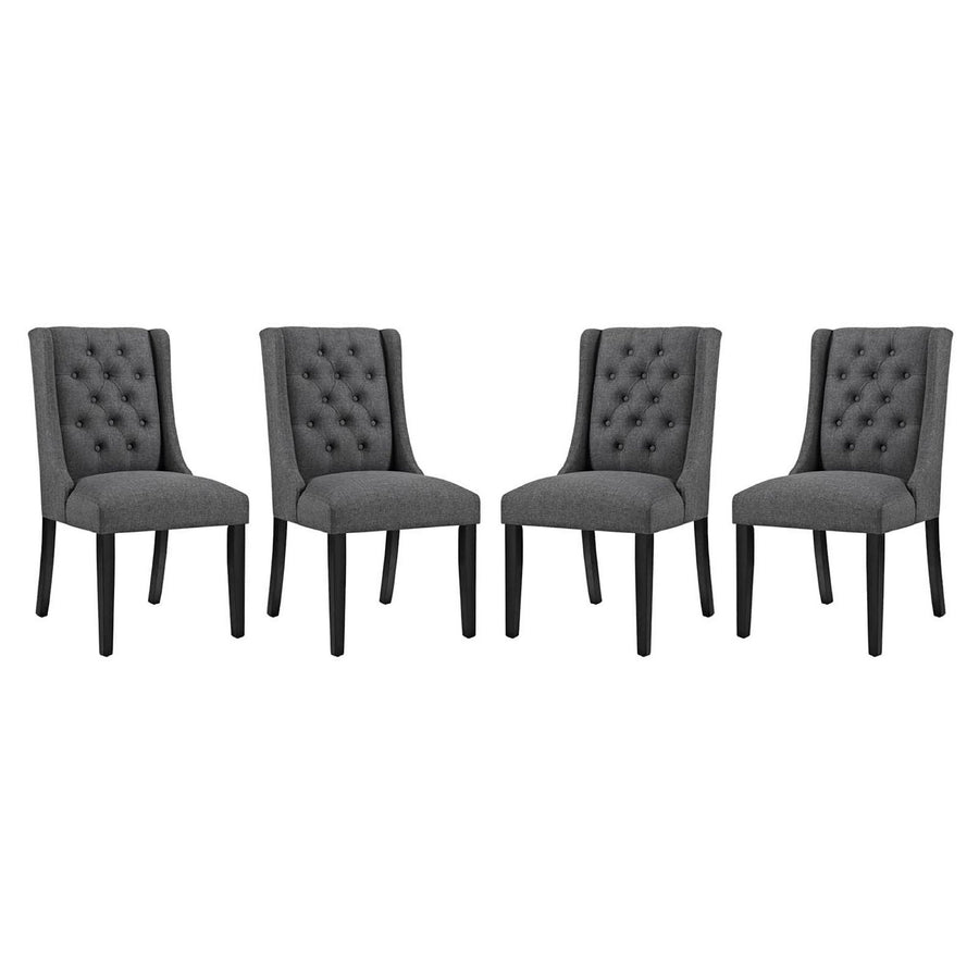 Ellison Fabric Dining Chair Set of 4 in Gray