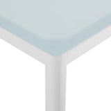 Studio 59" Outdoor Patio Aluminum Dining Table in White