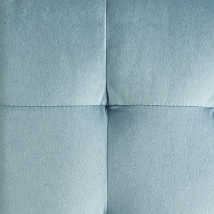 Contour Tufted Cube Performance Velvet Ottoman by Furniture For America