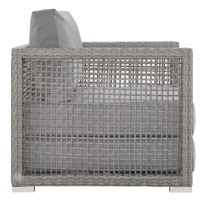 Aura 3 Piece Outdoor Patio Wicker Rattan Set by Furniture For America
