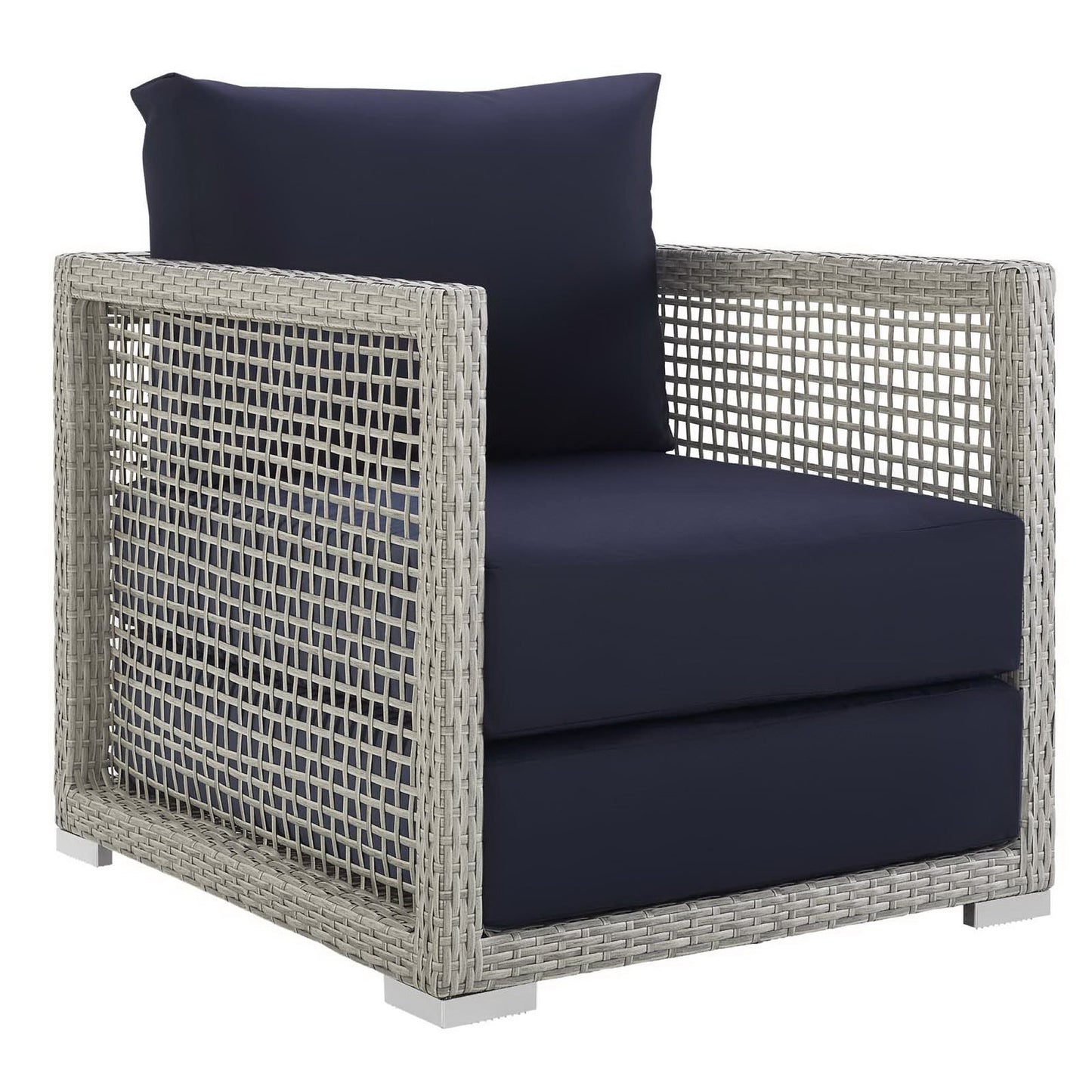 Aura 3 Piece Outdoor Patio Wicker Rattan Set by Furniture For America