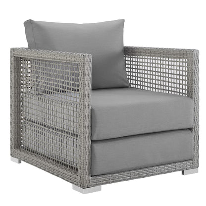 Aura 3 Piece Outdoor Patio Wicker Rattan Set by Furniture For America