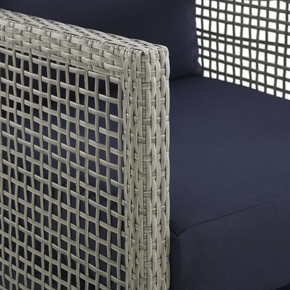 Aura 3 Piece Outdoor Patio Wicker Rattan Set by Furniture For America