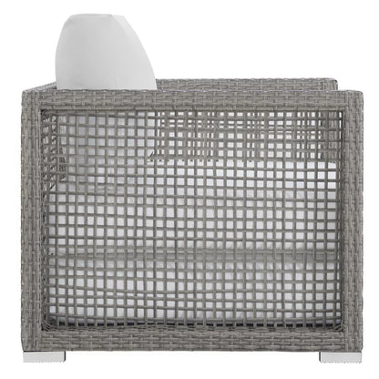 Aura 3 Piece Outdoor Patio Wicker Rattan Set by Furniture For America