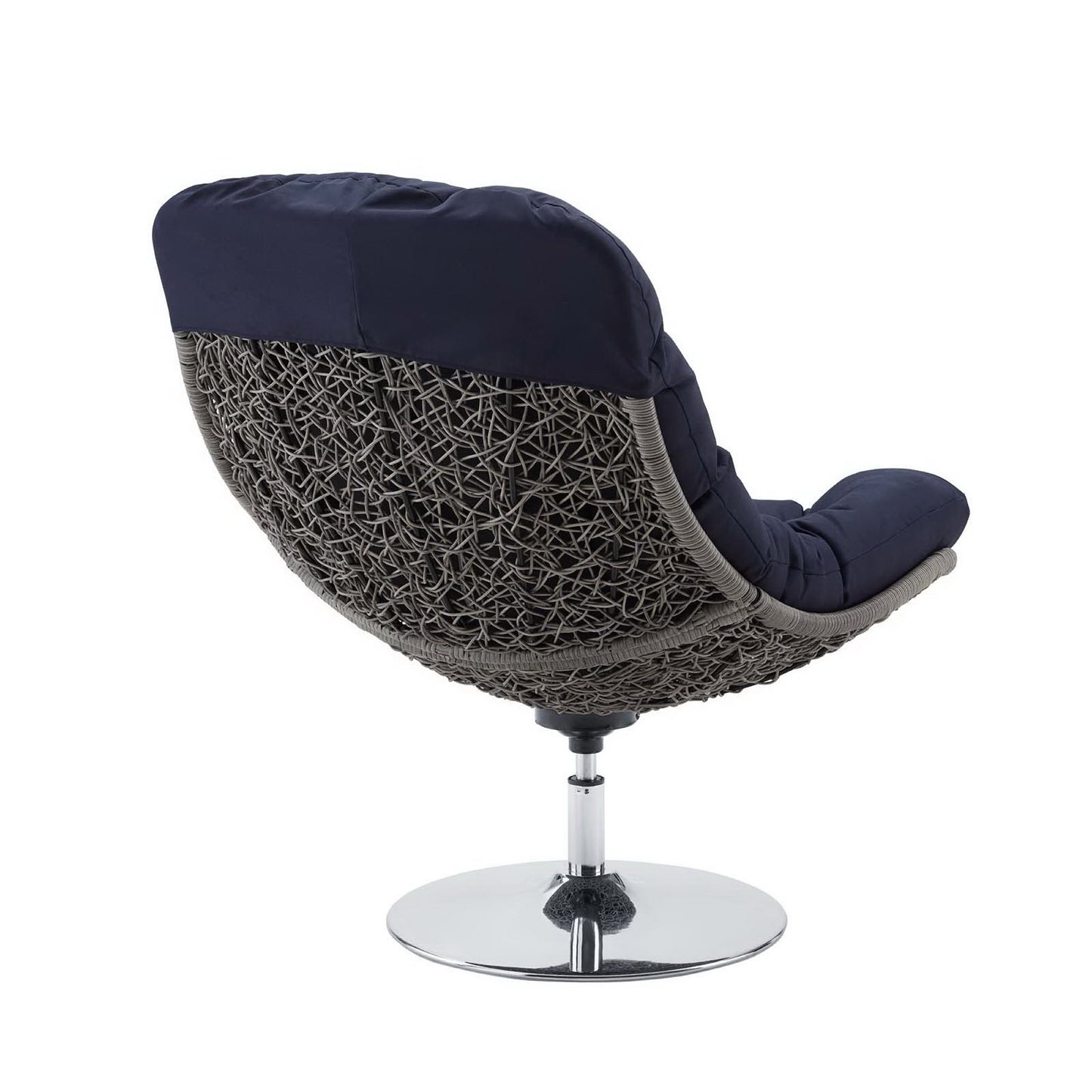 Brighton Wicker Rattan Outdoor Patio Swivel Lounge Chair by Furniture for America
