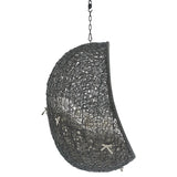 Cornice Sunbrella® Fabric Swing Outdoor Patio Lounge Chair Without Stand in Gray Beige